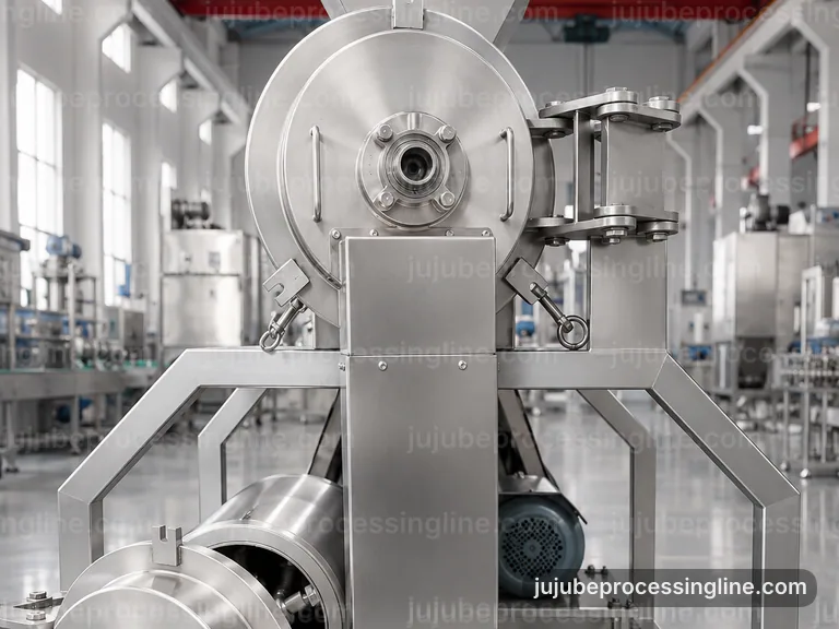 Industrial Jujube Juice And Paste Line: Plant Integration Interface industrial jujube juice and paste line, plant integration: jujube destoner connection view