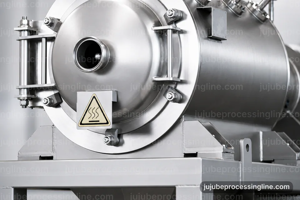 industrial jujube juice and paste line, applied process engineering: jujube destoner operating stage