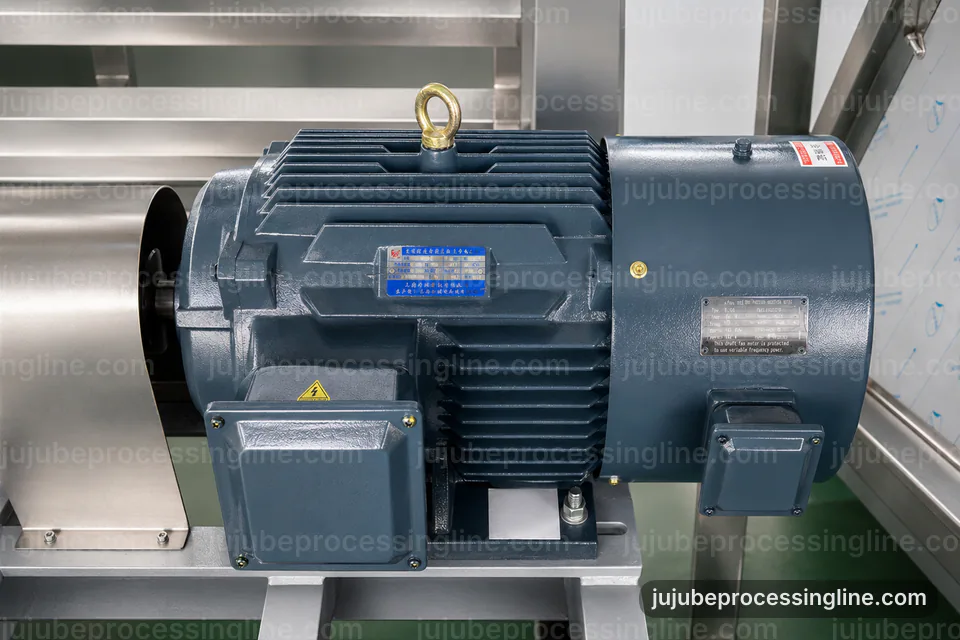 industrial jujube juice and paste line, process sequence: destoning followed by pulping section operating stage